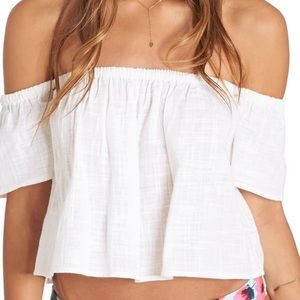 Billabong La Bohème Off the Shoulder Cotton Top